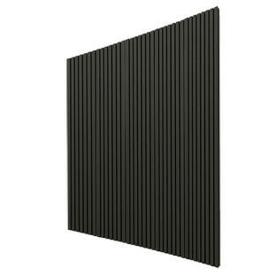 Placa Painel Ripado Nobre 250cm x 250cm Gelius Grafite
