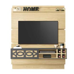 Painel Para TV até 60 Zurique EDN Pinus/Grafite