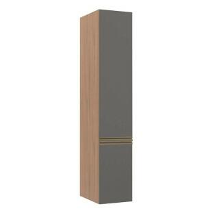 Módulo Paneleiro 40cm 2 Portas 208x40x56cm 100% MDF Cozinha Modulada Gold J Robel Hanover/Cinza Matte