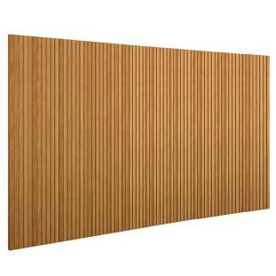 Placa Painel Ripado Parede 420cm x 250cm Bali Lukaliam Freijo