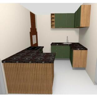 Projeto Cozinha Alexandre - Cozinha Provence Robel Hanover/Salvia