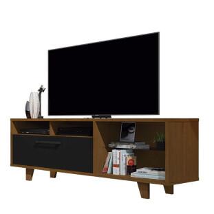 Rack Bancada Para TV 60 Polegadas 5054 JB Bechara Caramelo/Preto