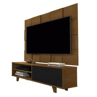 Rack 5959 Com Painel 5095 Para TV Até 55 JB Bechara Caramelo/Preto