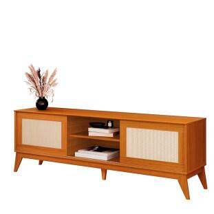 Rack Com Portas Ratan Para TV até 75¨ com 180cm Andros EDN Cedro
