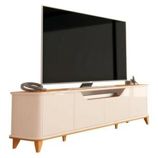 Rack Para Sala 200cm Para TV até 85¨ Aron 2.0 EDN Off White/Cedro