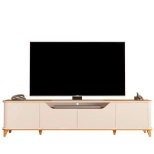 Rack Para Sala 240cm Para TV até 85¨ Aron 2.4 EDN Off White/Cedro