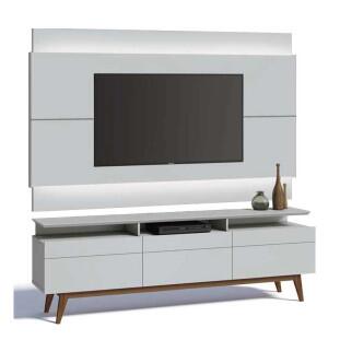 Rack com Painel Para TV Classic Mais 3G 1.8 Com LED Imcal Branco