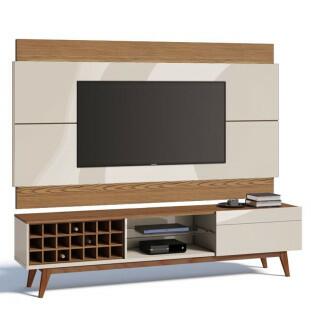 Rack com Painel Para TV Classic AD 2.2 Imcal Off White/Freijo