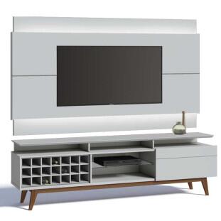 Rack com Painel Para TV Classic AD Mais 2.2 Com LED  Imcal Branco