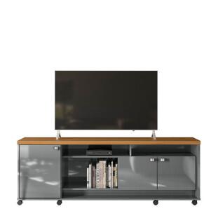 Rack Bancada Para TV 65 Polegadas Dallas 1.8 Lukaliam Cinza/Tauari