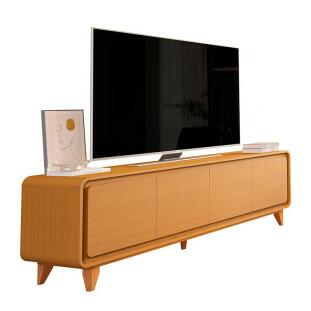 Rack Canto Arredondado 180cm Para TV 75¨ 4 Portas Liv 1.8 EDN Cedro