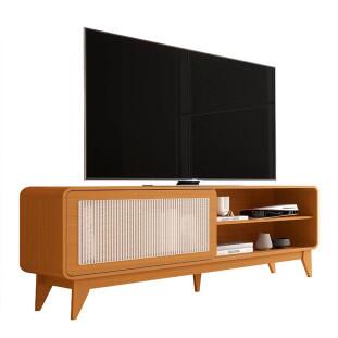 Rack para Sala 160cm TV até 75" Com 1 Porta Turini EDN Cedro
