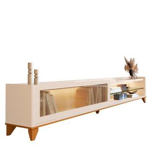 Rack Moderno Com LED 180cm Para TV 75¨ Vellaro 1.8 EDN Off White