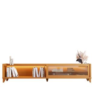 Rack Moderno Com LED 260cm Para TV 85¨ Vellaro 2.6 EDN Cedro