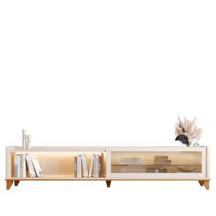 Rack Moderno Com LED 260cm Para TV 85¨ Vellaro 2.6 EDN Off White