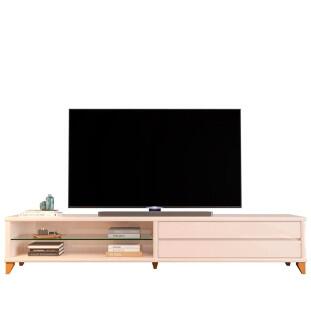 Rack Moderno Sala 218cm Para TV 85¨ Vigo 2.2 EDN Off White