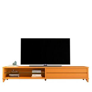 Rack Moderno Sala 260cm Para TV 85¨ Vigo 2.6 EDN Cedro