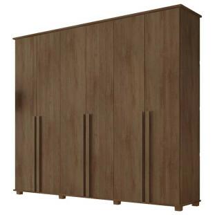 Guarda Roupa Casal 6 Portas 263cm Com Pés Amsterdã RV Móveis Freijo