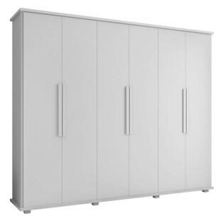 Guarda Roupa Casal 6 Portas 271cm Canada RV Móveis Branco
