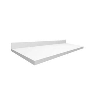 Módulo Tampo Para Balcão 100cm x 56cm x 25mm 100% MDF Cozinha Modulada Robel Branco Matte