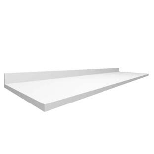 Módulo Tampo Para Balcão 240cm x 56cm x 25mm 100% MDF Cozinha Modulada Robel Branco Matte