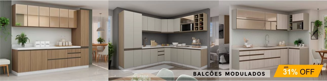 Balcões Cozinha Modulada Gold Robel