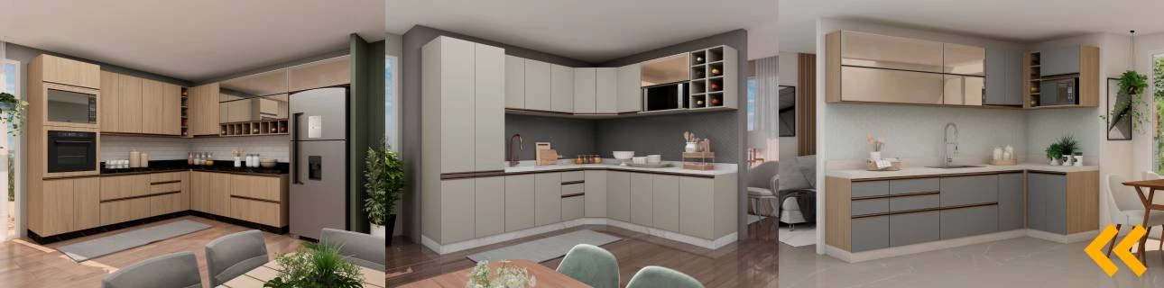 Cozinha Modulada Gold Robel Móveis
