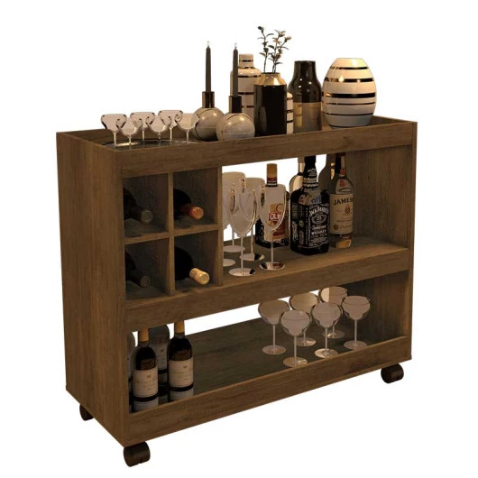 Aparador Bar para Sala de Estar 4050 JB Bechara Canela