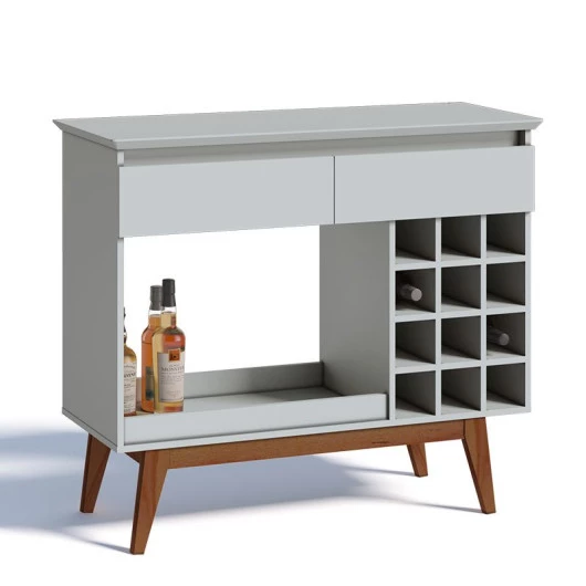 Aparador Para Sala de Jantar 113cm Adega Classic AD Imcal Branco