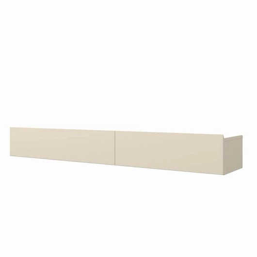 Aparador Rack Suspenso Sala 2 Gavetas 157cm Nobre Gelius Off White