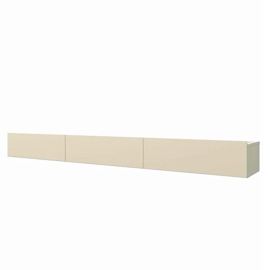 Aparador Rack Suspenso Sala 3 Gavetas 202cm Nobre Gelius Off White