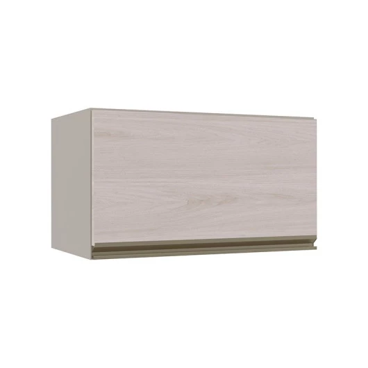Módulo Armário Aéreo 60cm Porta Basculante 100% MDF Cozinha Modulada Gold Robel Fendi/Aspen