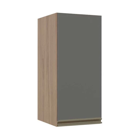 Módulo Armário Aéreo 68x30 1 Porta 100% MDF Cozinha Modulada Gold Robel Hanover/Cinza