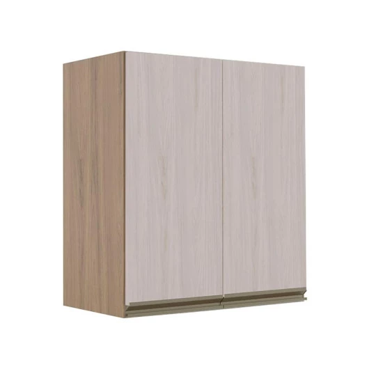 Módulo Armário Aéreo 68x60 2 Portas 100% MDF Cozinha Modulada Gold Robel Hanover/Aspen