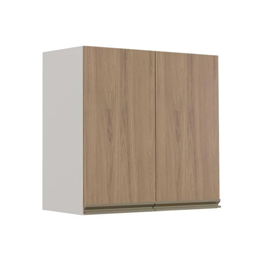 Módulo Armário Aéreo 68x70 2 Portas 100% MDF Cozinha Modulada Gold Robel Fendi/Hanover