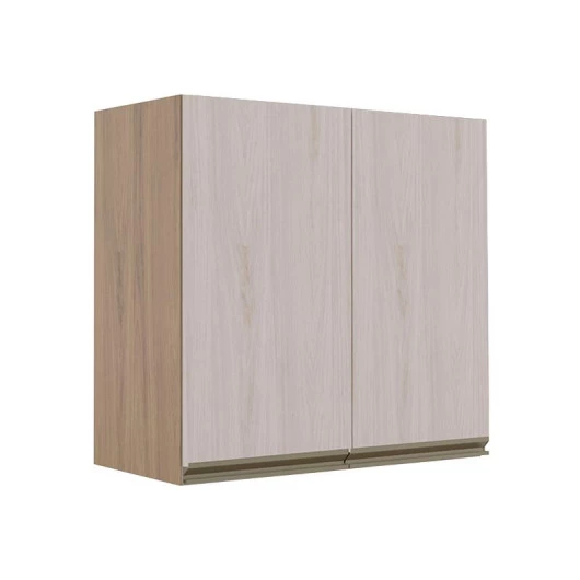 Módulo Armário Aéreo 68x70 2 Portas 100% MDF Cozinha Modulada Gold Robel Hanover/Aspen