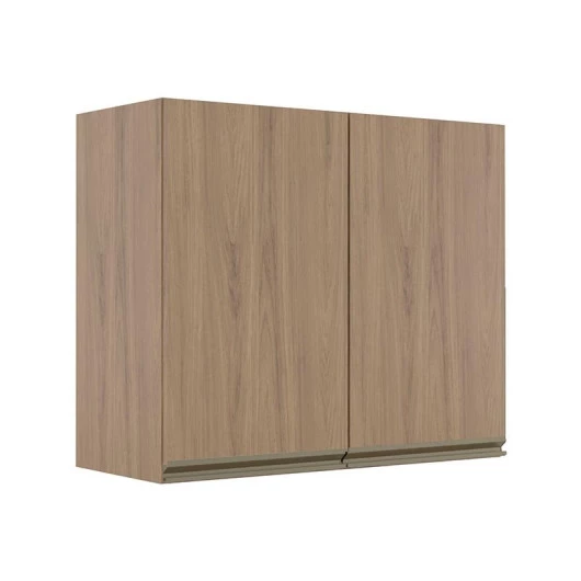 Módulo Armário Aéreo 68x80 2 Portas 100% MDF Cozinha Modulada Gold Robel Hanover/Hanover