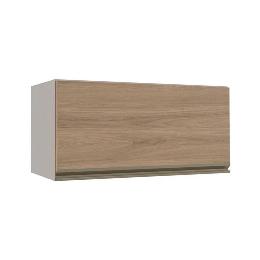 Módulo Armário Aéreo 70cm Porta Basculante 100% MDF Cozinha Modulada Gold Robel Fendi/Hanover