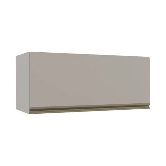 Módulo Armário Aéreo 80cm Porta Basculante 100% MDF Cozinha Modulada Gold Robel Fendi/Fendi