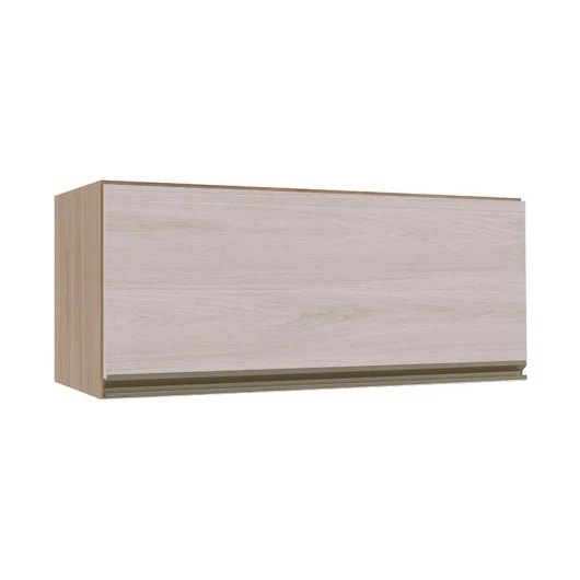 Módulo Armário Aéreo 80cm Porta Basculante 100% MDF Cozinha Modulada Gold Robel Hanover/Aspen