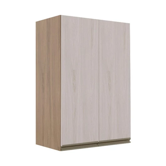 Módulo Armário Aéreo 88x60 2 Portas 100% MDF Cozinha Modulada Gold Robel Hanover/Aspen