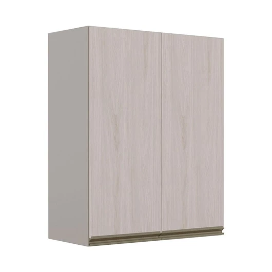 Módulo Armário Aéreo 88x70 2 Portas 100% MDF Cozinha Modulada Gold Robel Fendi/Aspen