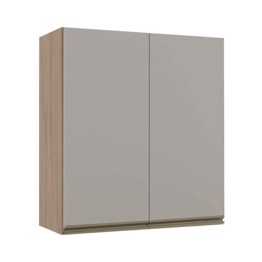 Módulo Armário Aéreo 88x80 2 Portas 100% MDF Cozinha Modulada Gold Robel Hanover/Fendi