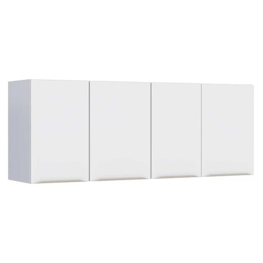 Armário Aéreo de Aço Para Pia 150cm 4 Portas Flora Cozimax Branco