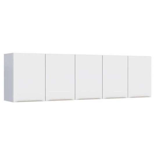 Armário Aéreo de Aço Para Pia 200cm 5 Portas Flora Cozimax Branco