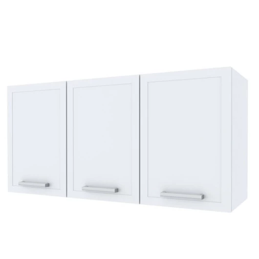 Armário Aéreo de Cozinha 3 Portas Apolo Flat 120 Cozimax Branco