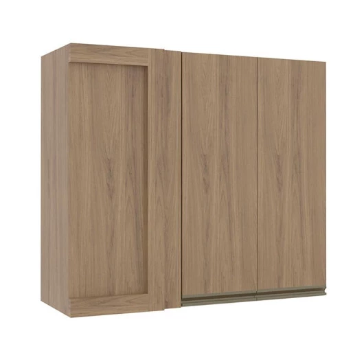 Módulo Armário Aéreo 88x100 Canto Reto Direito 100% MDF Cozinha Modulada Gold Robel Hanover/Hanover