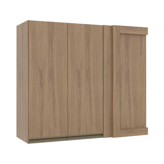 Módulo Armário Aéreo 88x100 Canto Reto Esquerdo 100% MDF Cozinha Modulada Gold Robel Hanover/Hanover