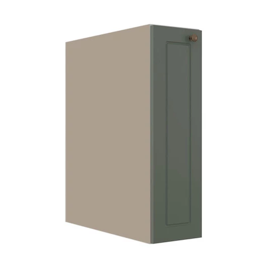 Módulo Balcão 20cm 1 Porta 100% MDF Cozinha Modulada Provence Robel Fendi/Salvia Matte