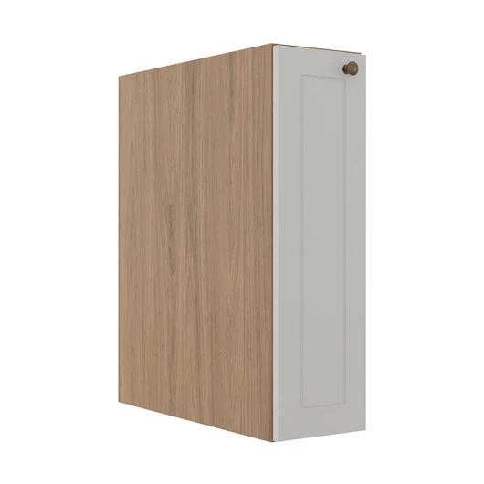 Módulo Balcão 20cm 1 Porta 100% MDF Cozinha Modulada Provence Robel Hanover/Branco Matte